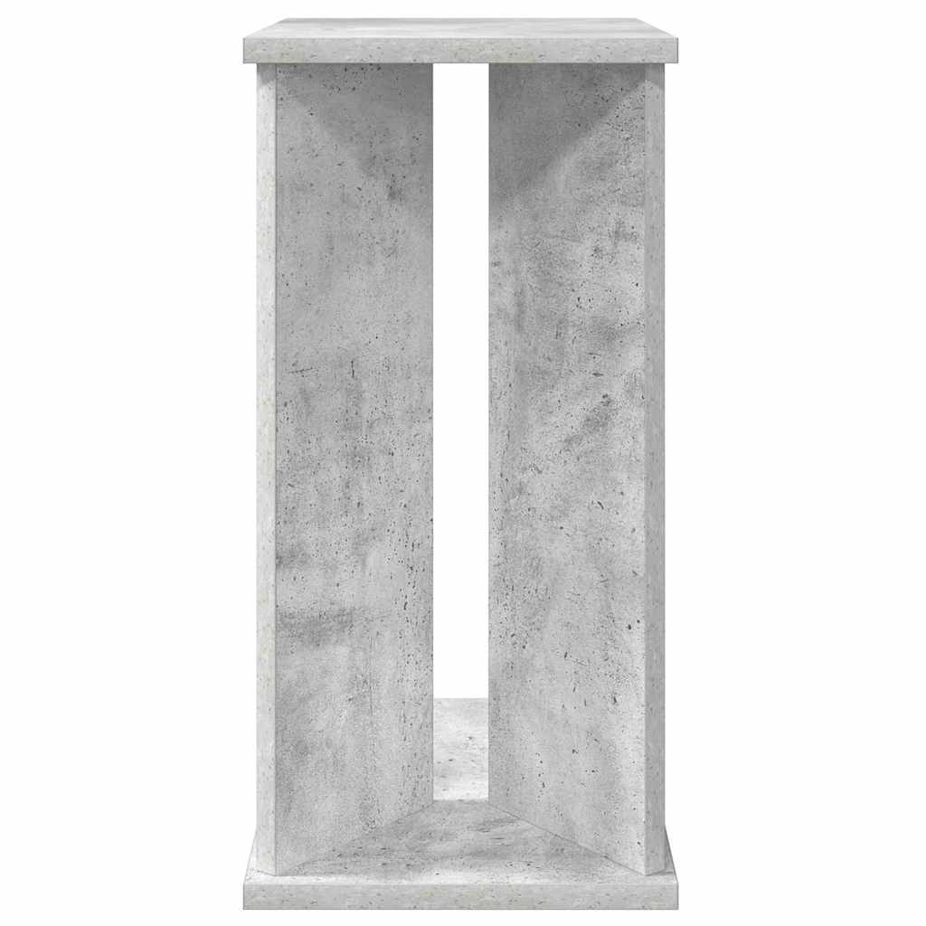Bijzettafel Beton Grijs 35 x 25 x 50 cm Bewerkt hout