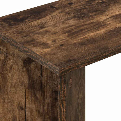 Bijzettafel Gerookt eiken 35 x 25 x 50 cm Bewerkt hout