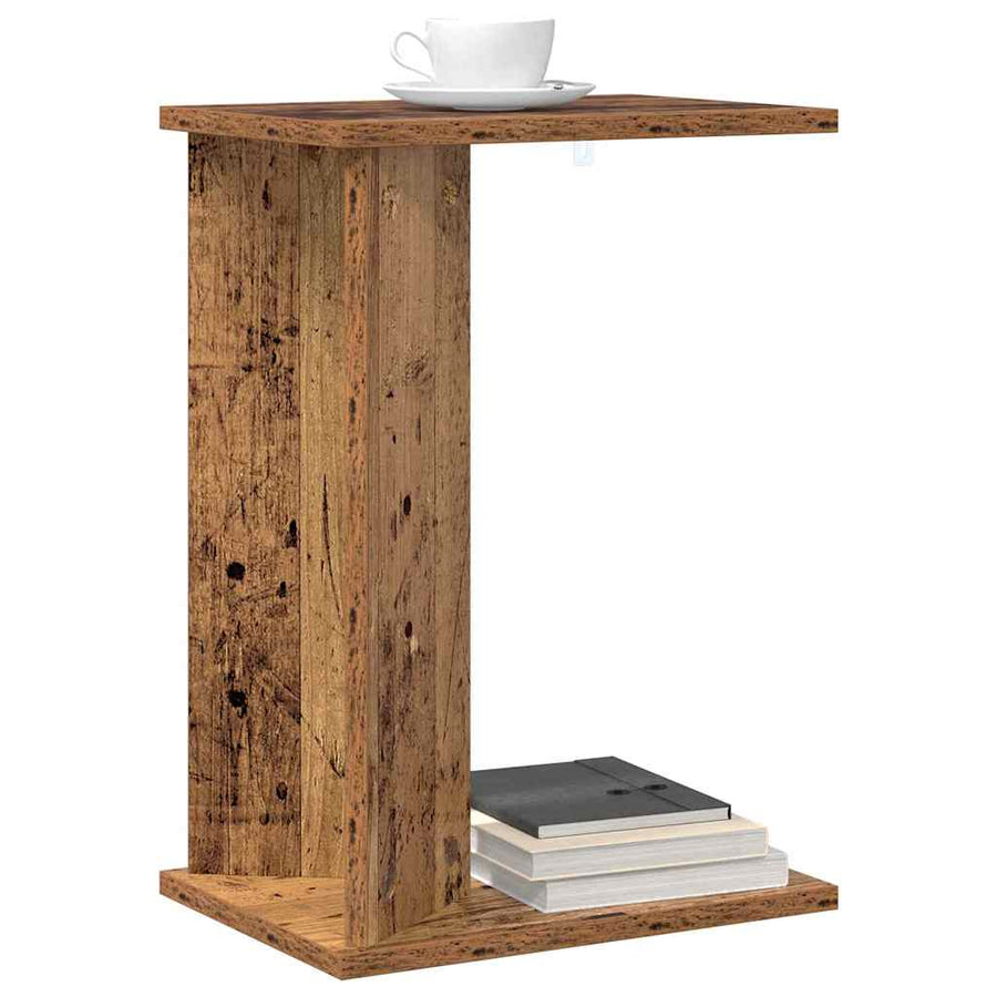 Bijzettafel Oudhout 35 x 25 x 50 cm Bewerkt hout
