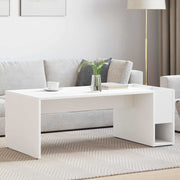 Salontafel 101,5x50x37 cm wit bewerkt hout