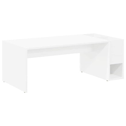 Salontafel Wit 101,5 x 50 x 37 cm Bewerkt hout