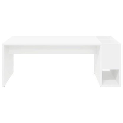 Salontafel Wit 101,5 x 50 x 37 cm Bewerkt hout