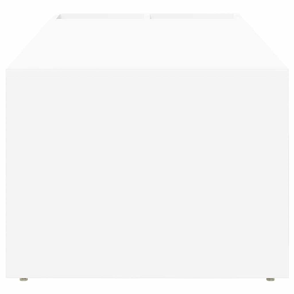 Salontafel Wit 101,5 x 50 x 37 cm Bewerkt hout