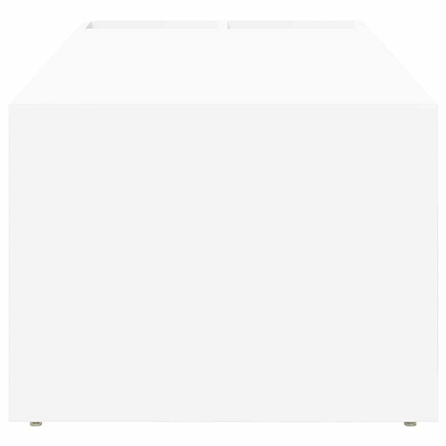 Salontafel Wit 101,5 x 50 x 37 cm Bewerkt hout