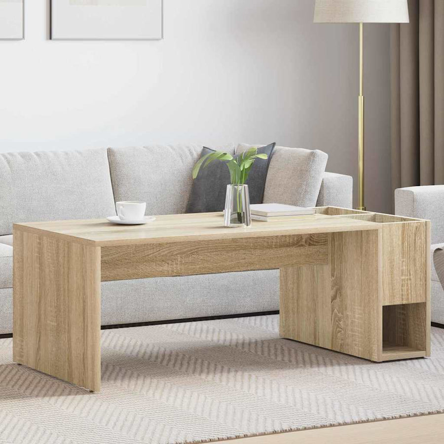 Salontafel Sonoma Eiken 101,5 x 50 x 37 cm Bewerkt hout