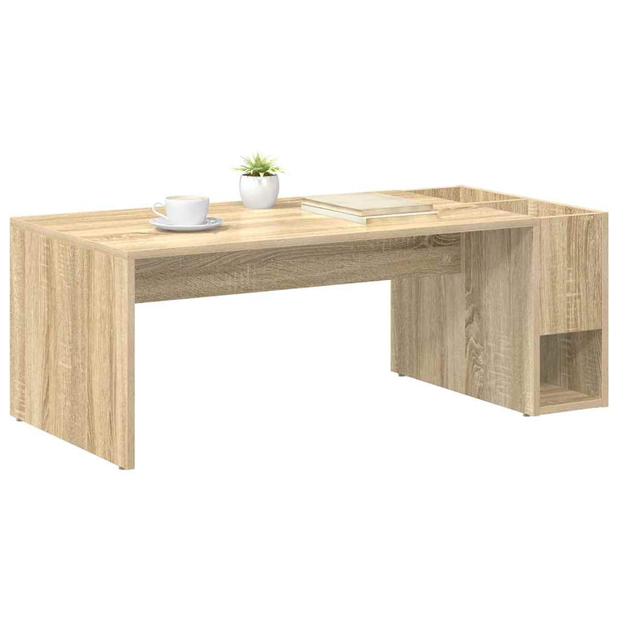 Salontafel Sonoma Eiken 101,5 x 50 x 37 cm Bewerkt hout