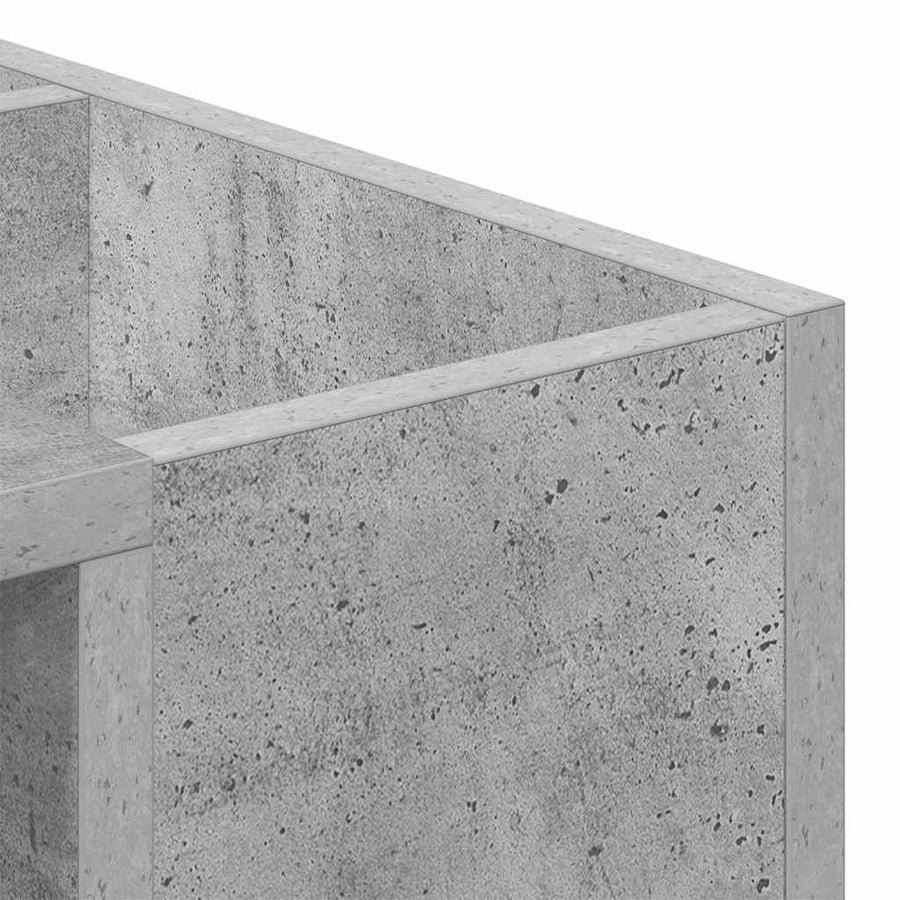 Salontafel Beton Grijs 101,5 x 50 x 37 cm Bewerkt hout