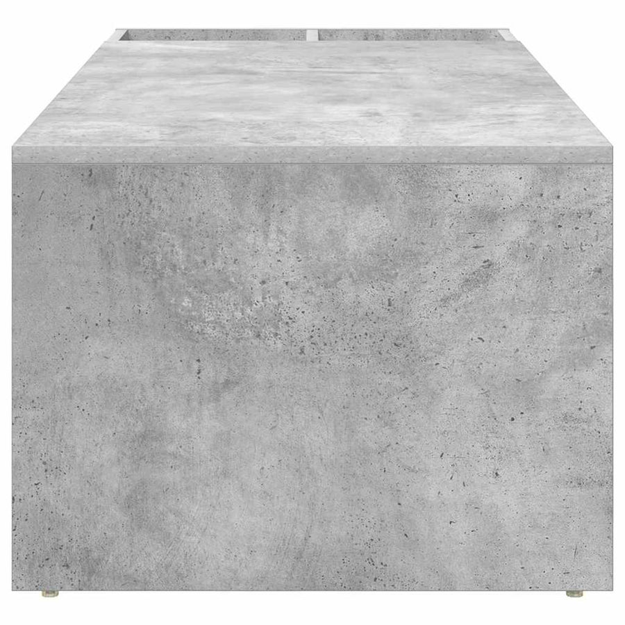 Salontafel Beton Grijs 101,5 x 50 x 37 cm Bewerkt hout