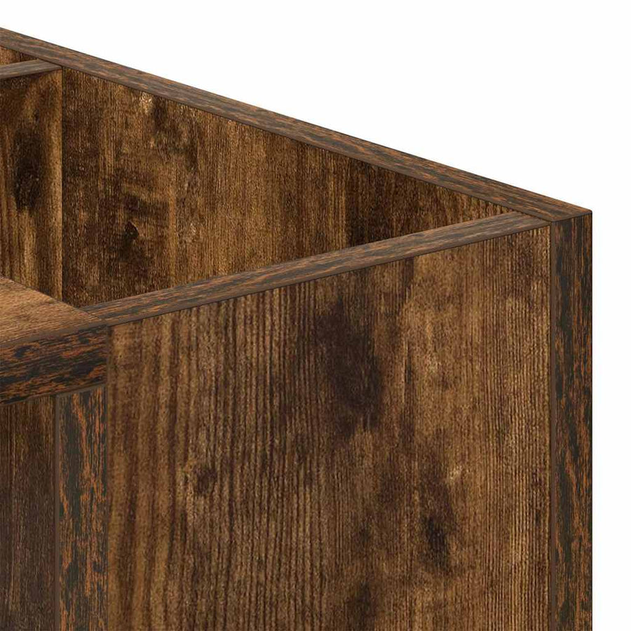 Salontafel Gerookt eiken 101,5 x 50 x 37 cm Bewerkt hout