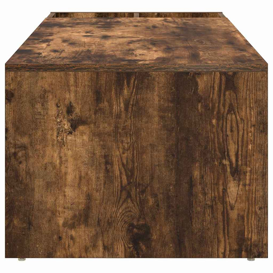 Salontafel Gerookt eiken 101,5 x 50 x 37 cm Bewerkt hout