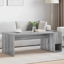 Salontafel Grijs Sonoma 101,5 x 50 x 37 cm Bewerkt hout