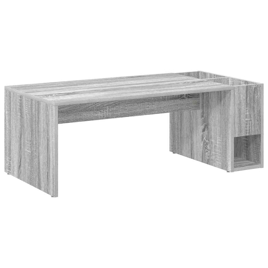 Salontafel Grijs Sonoma 101,5 x 50 x 37 cm Bewerkt hout