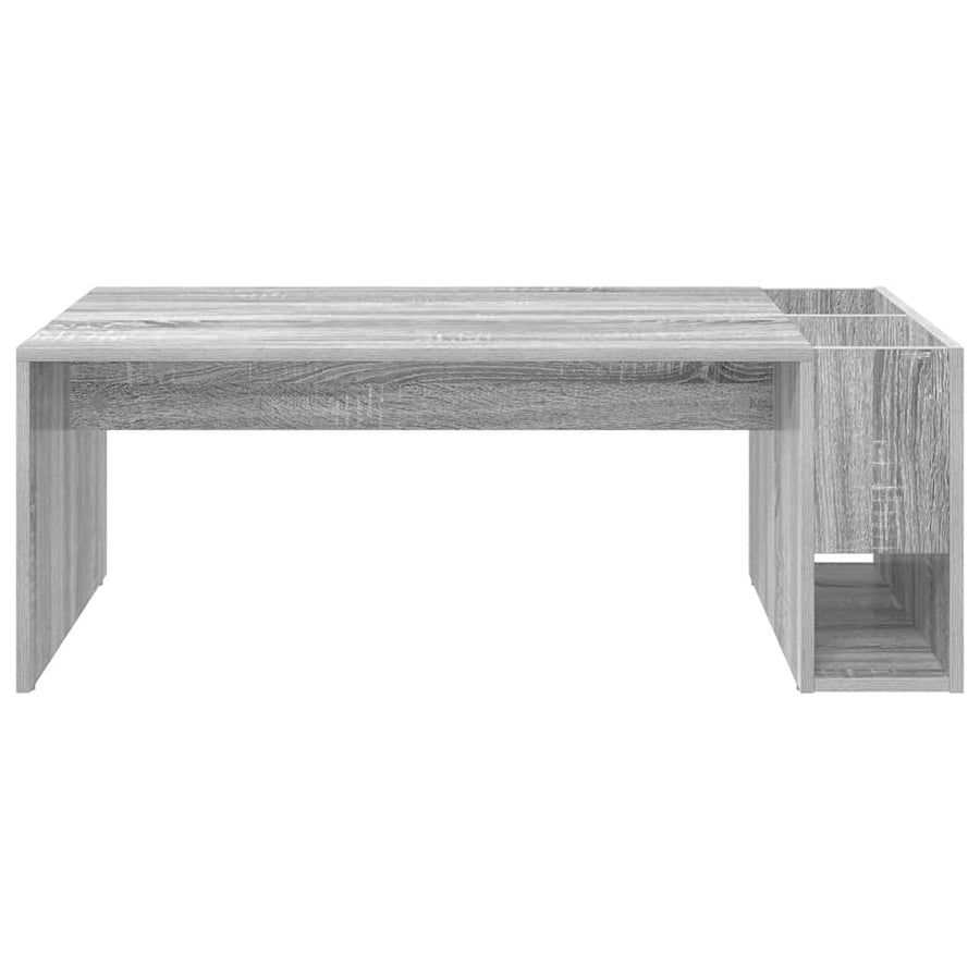 Salontafel Grijs Sonoma 101,5 x 50 x 37 cm Bewerkt hout