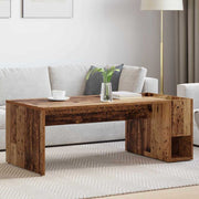Salontafel bewerkt hout 101,5x50x37 cm oudhout