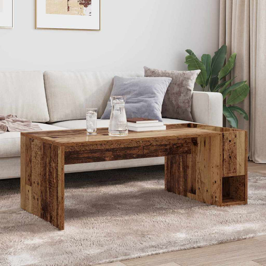 Salontafel Oudhout 101,5 x 50 x 37 cm Bewerkt hout