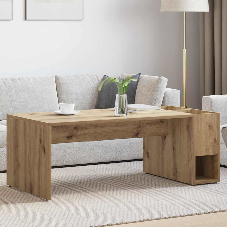 Salontafel Artisan Eiken 101,5 x 50 x 37 cm Bewerkt hout