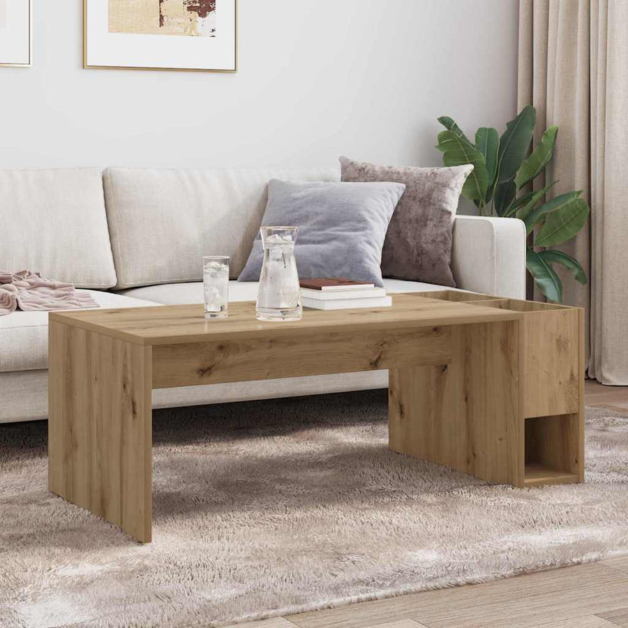 Salontafel Artisan Eiken 101,5 x 50 x 37 cm Bewerkt hout