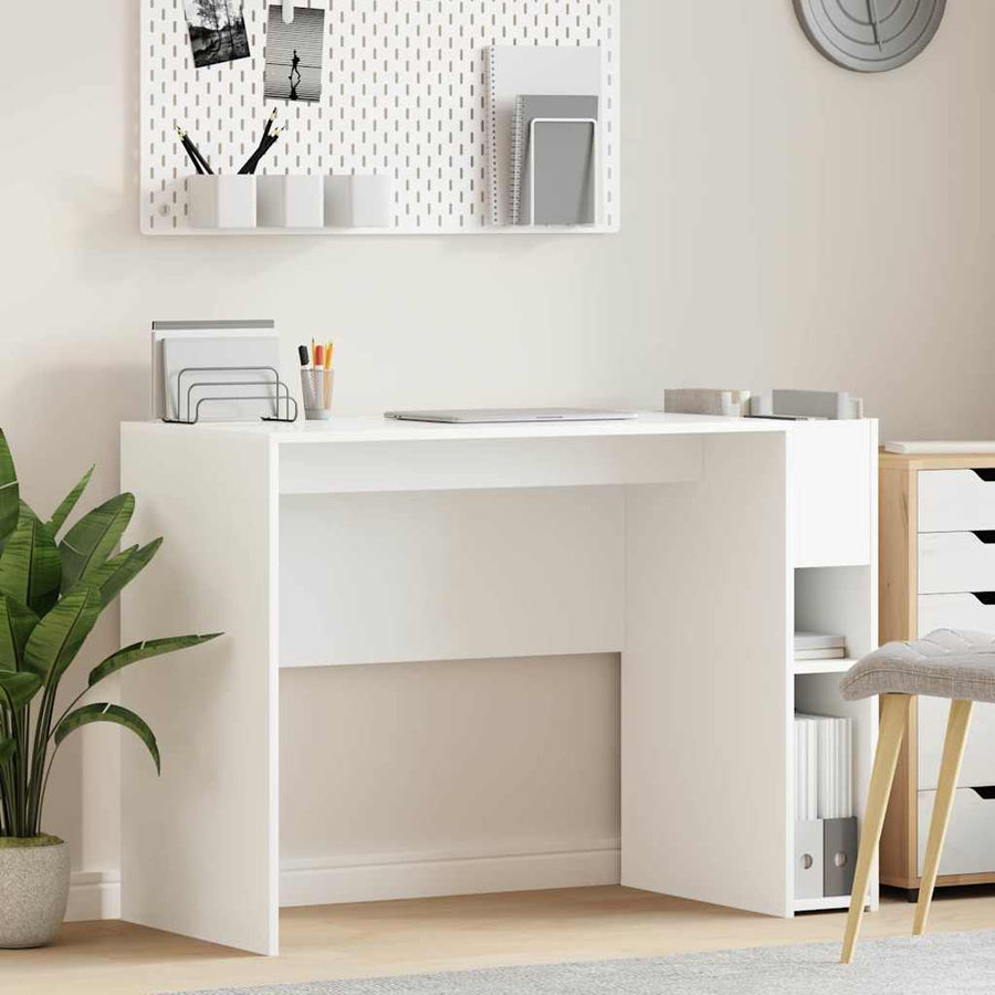 Bureau Wit 109 x 50 x 78 cm Bewerkt hout
