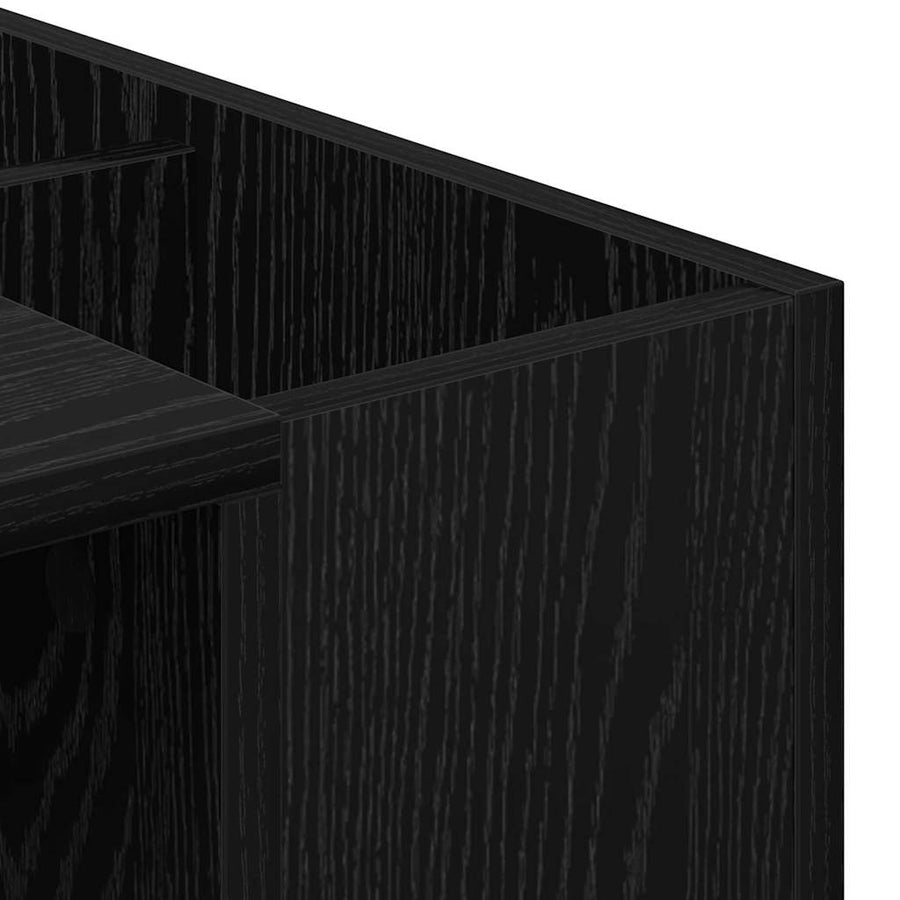 Bureau Zwart Eiken 109 x 50 x 78 cm Bewerkt hout