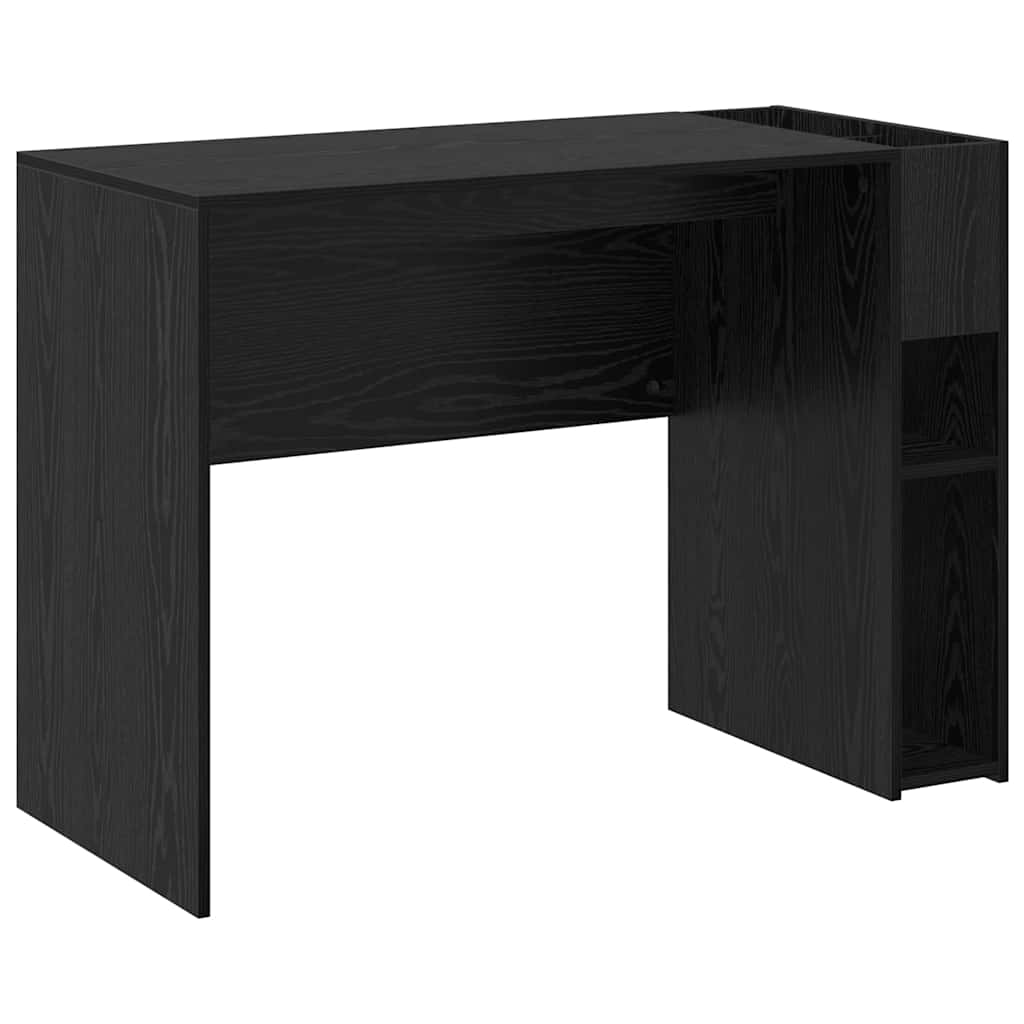 Bureau Zwart Eiken 109 x 50 x 78 cm Bewerkt hout