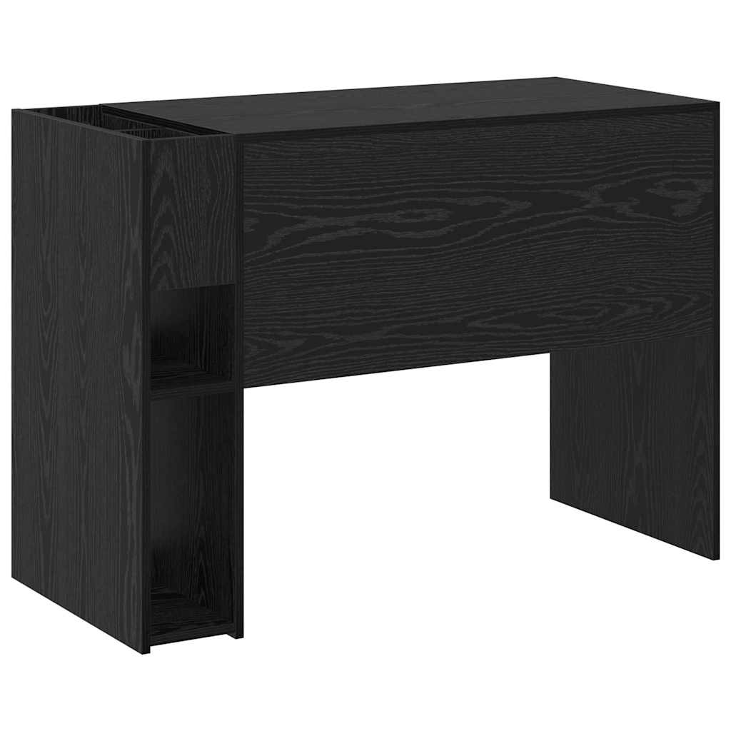 Bureau Zwart Eiken 109 x 50 x 78 cm Bewerkt hout