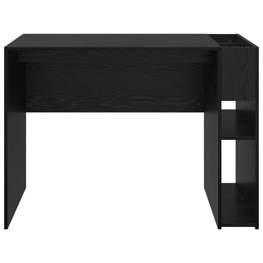 Bureau Zwart Eiken 109 x 50 x 78 cm Bewerkt hout