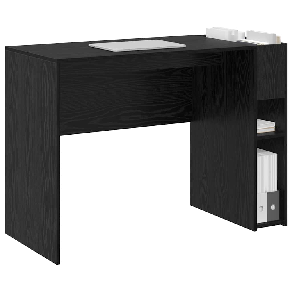 Bureau Zwart Eiken 109 x 50 x 78 cm Bewerkt hout