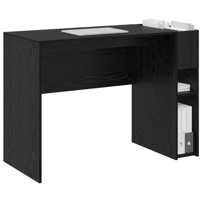 Bureau Zwart Eiken 109 x 50 x 78 cm Bewerkt hout