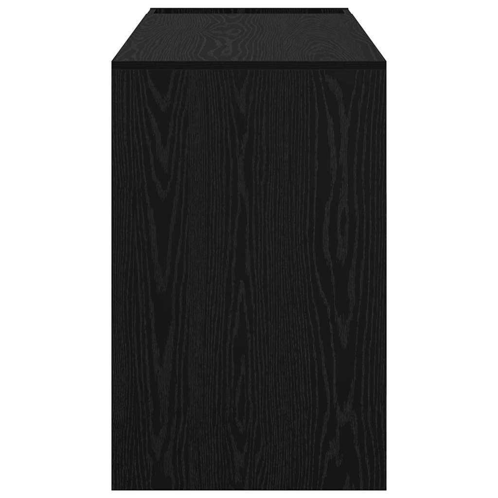 Bureau Zwart Eiken 109 x 50 x 78 cm Bewerkt hout