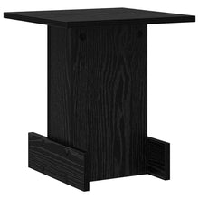Bijzettafel Zwart Eiken 35,5 x 35 x 40 cm Bewerkt hout
