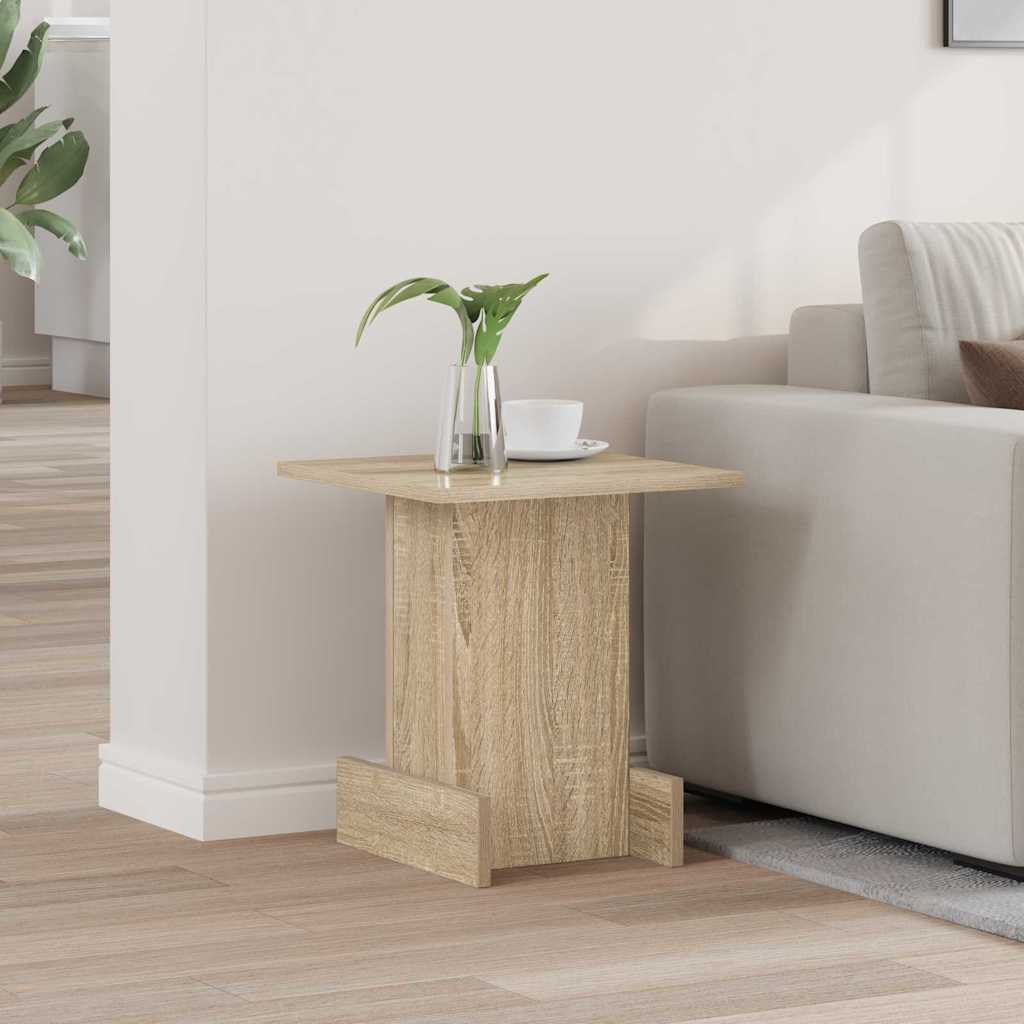 Bijzettafel Sonoma Eiken 35,5 x 35 x 40 cm Bewerkt hout