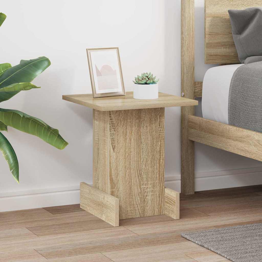 Bijzettafel Sonoma Eiken 35,5 x 35 x 40 cm Bewerkt hout