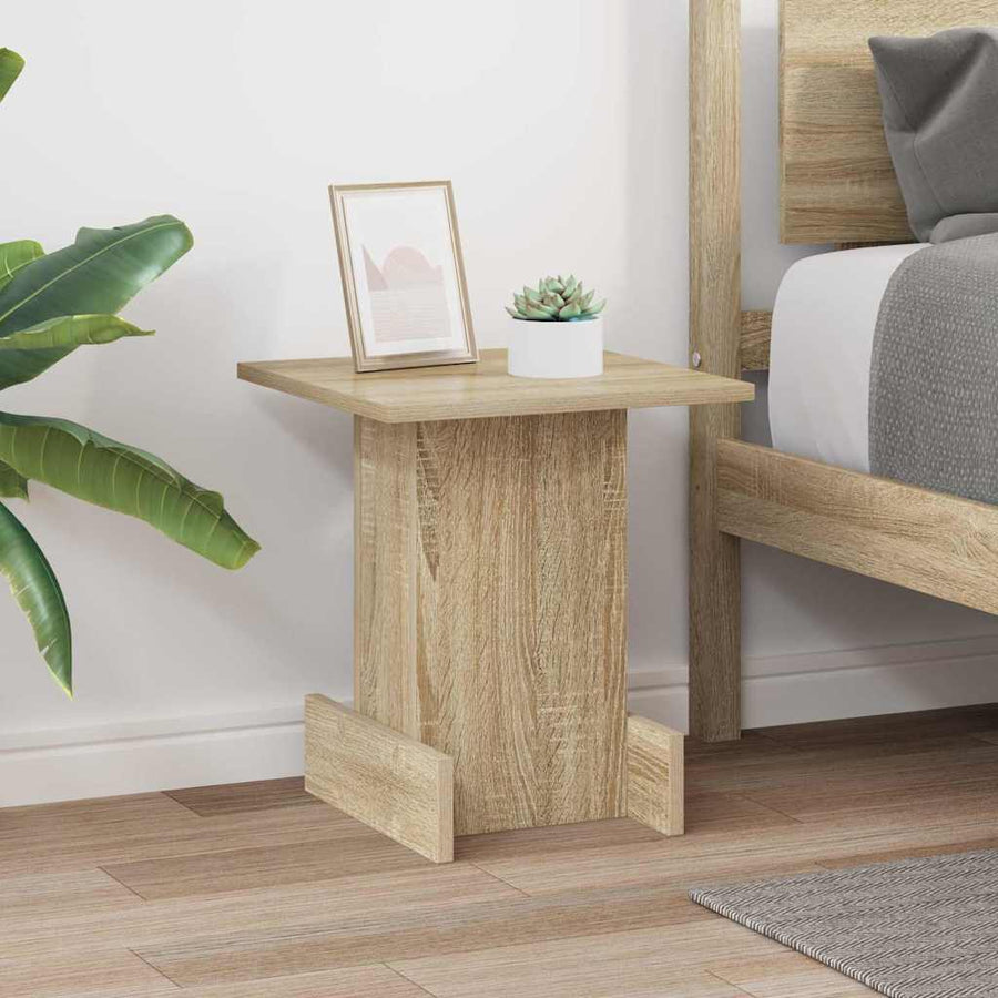 Bijzettafel Sonoma Eiken 35,5 x 35 x 40 cm Bewerkt hout