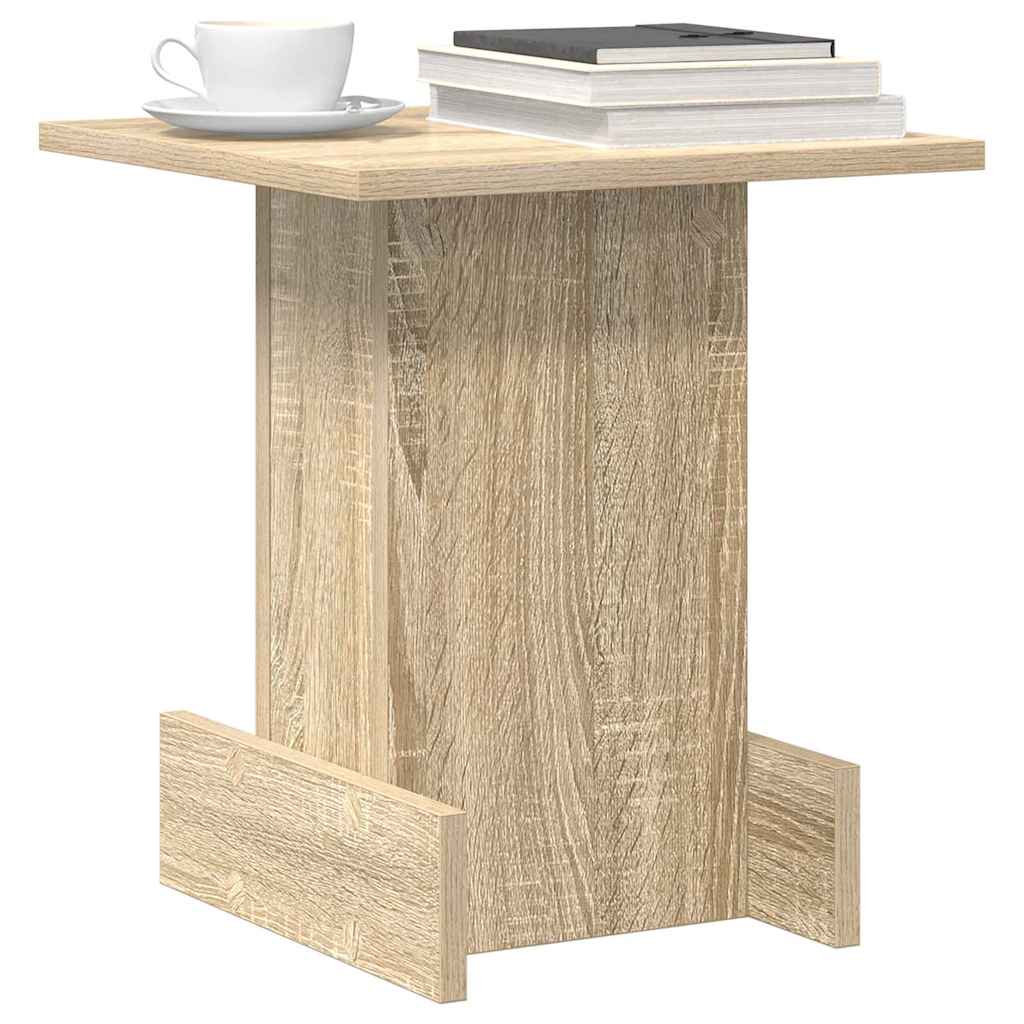 Bijzettafel Sonoma Eiken 35,5 x 35 x 40 cm Bewerkt hout