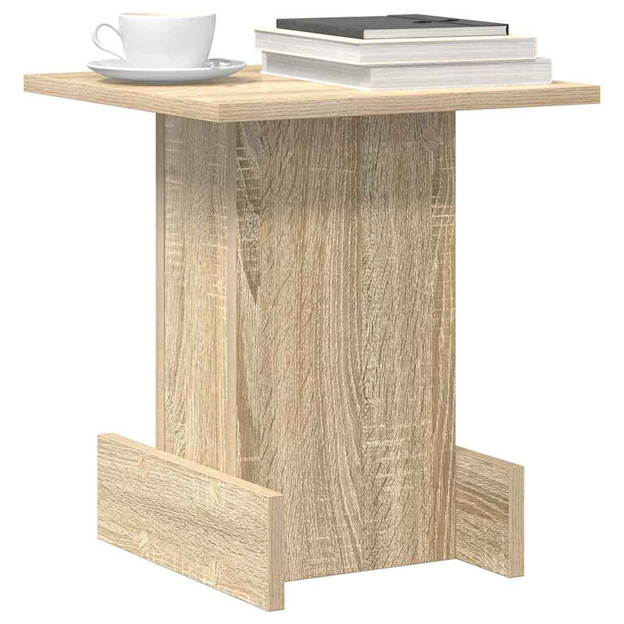 Bijzettafel Sonoma Eiken 35,5 x 35 x 40 cm Bewerkt hout