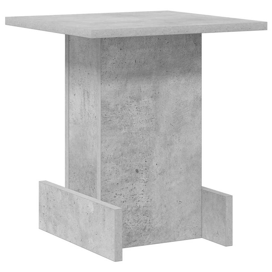 Bijzettafel Beton Grijs 35,5 x 35 x 40 cm Bewerkt hout