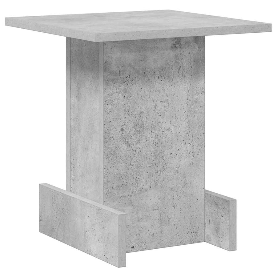 Bijzettafel Beton Grijs 35,5 x 35 x 40 cm Bewerkt hout