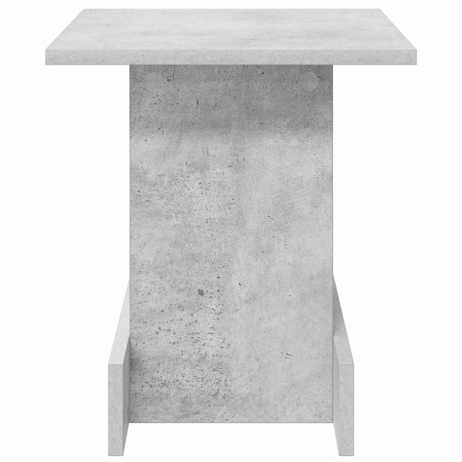 Bijzettafel Beton Grijs 35,5 x 35 x 40 cm Bewerkt hout
