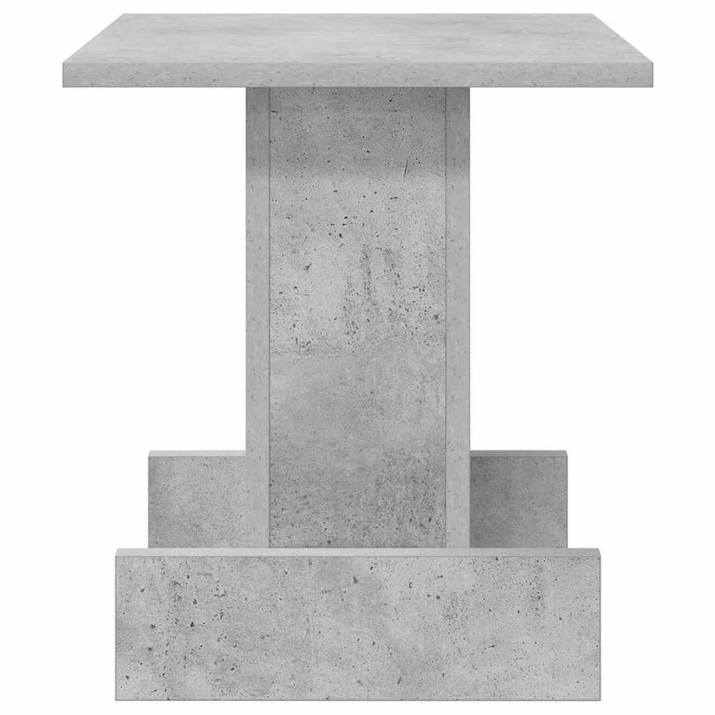 Bijzettafel Beton Grijs 35,5 x 35 x 40 cm Bewerkt hout