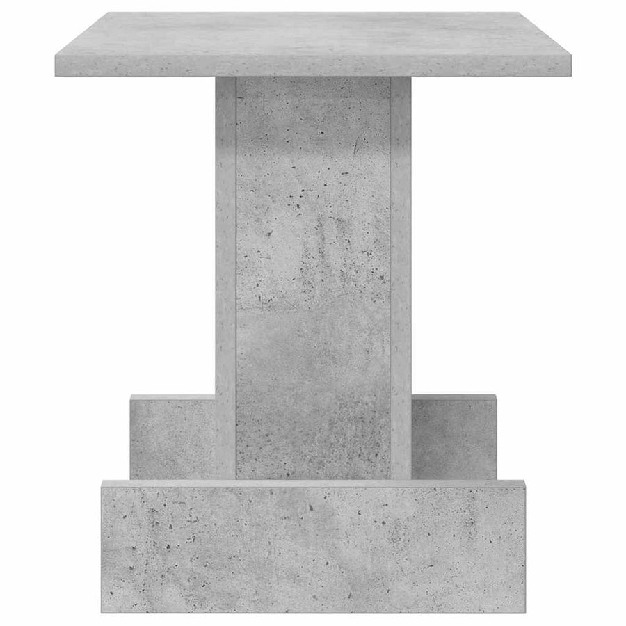 Bijzettafel Beton Grijs 35,5 x 35 x 40 cm Bewerkt hout