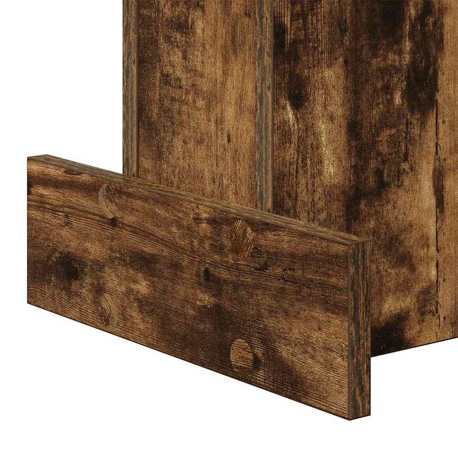 Bijzettafel Gerookt eiken 35,5 x 35 x 40 cm Bewerkt hout