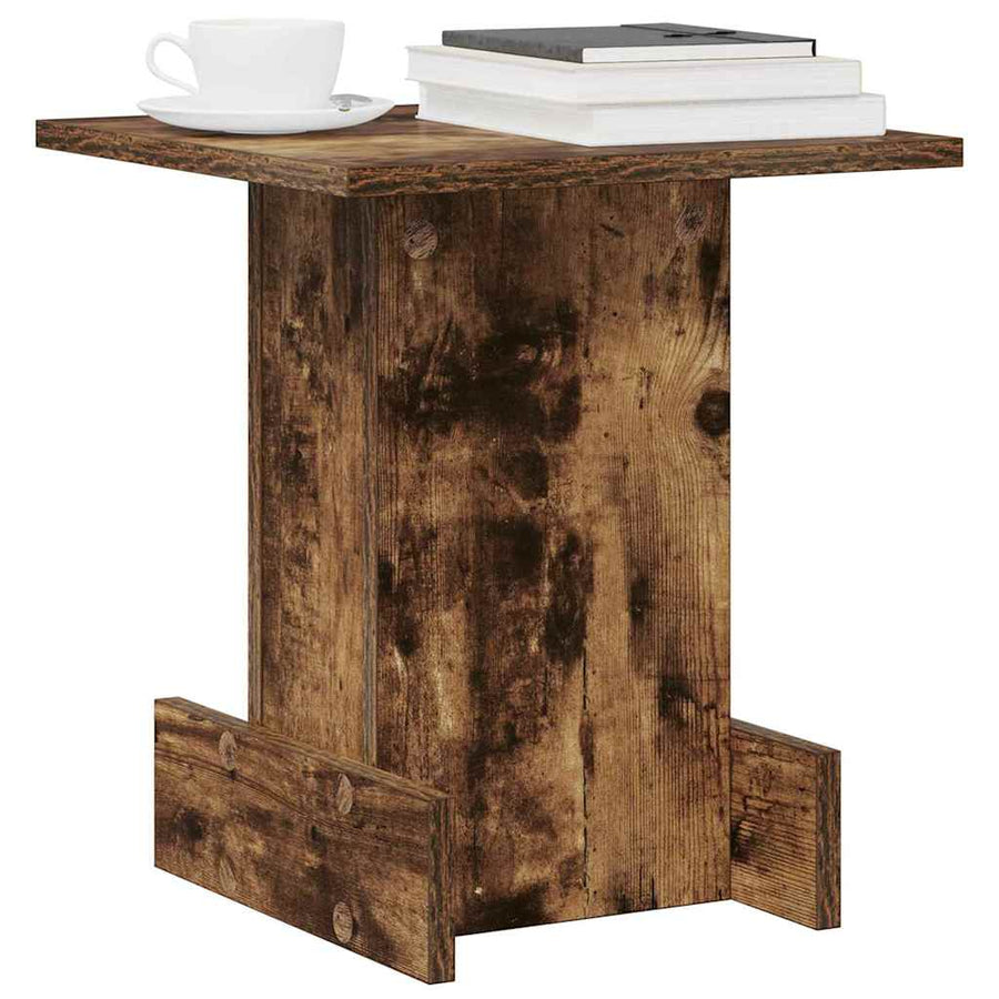 Bijzettafel Gerookt eiken 35,5 x 35 x 40 cm Bewerkt hout