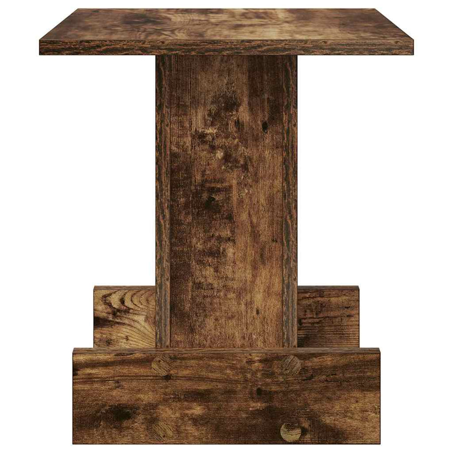 Bijzettafel Gerookt eiken 35,5 x 35 x 40 cm Bewerkt hout