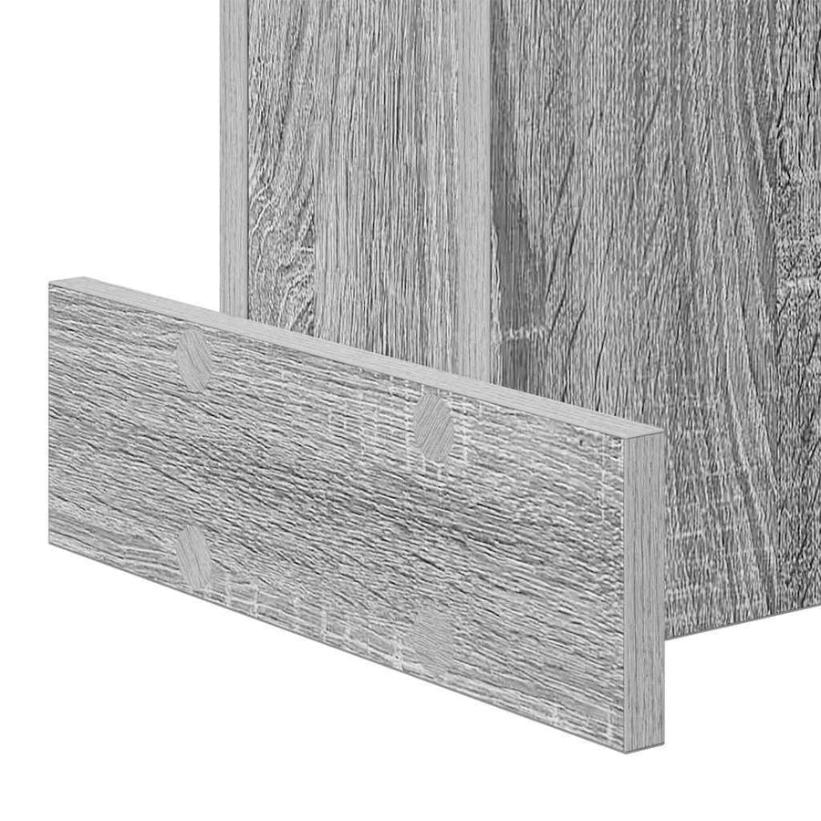 Bijzettafel Grijs Sonoma 35,5 x 35 x 40 cm Bewerkt hout