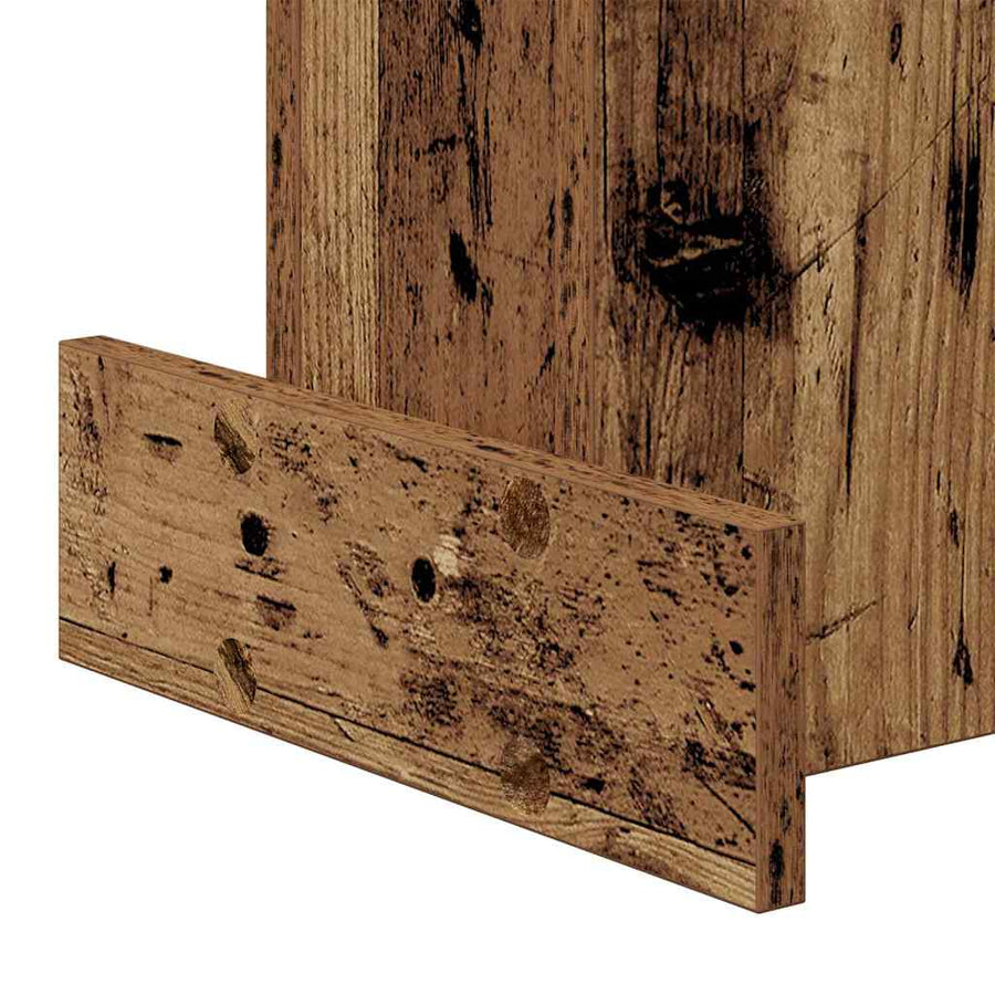 Bijzettafel Oudhout 35,5 x 35 x 40 cm Bewerkt hout