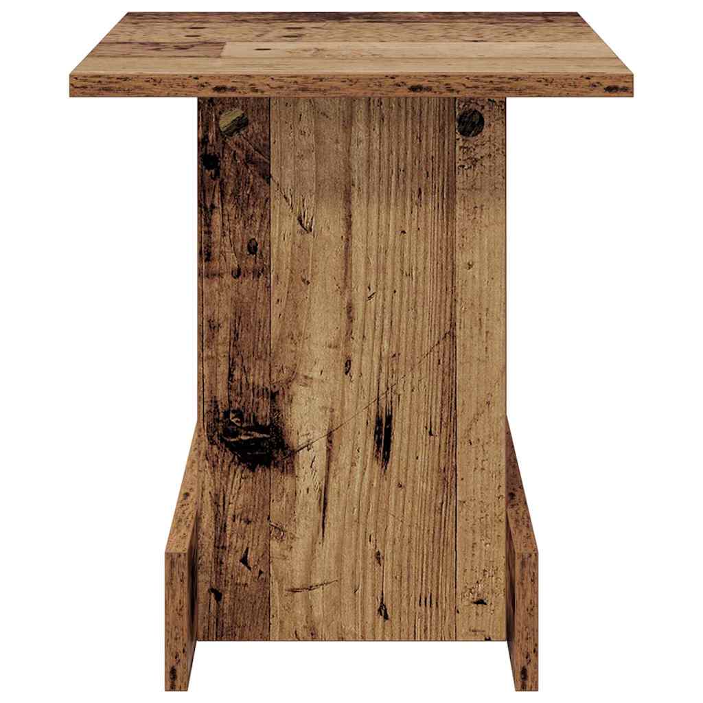 Bijzettafel Oudhout 35,5 x 35 x 40 cm Bewerkt hout