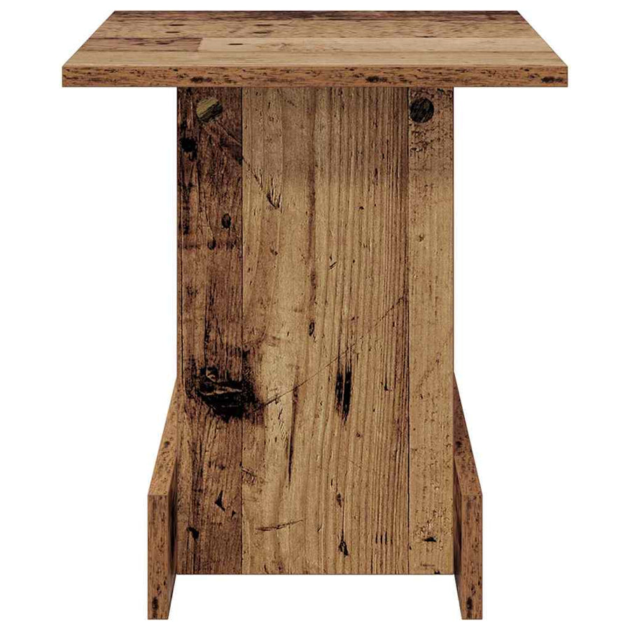 Bijzettafel Oudhout 35,5 x 35 x 40 cm Bewerkt hout