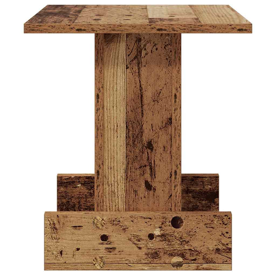 Bijzettafel Oudhout 35,5 x 35 x 40 cm Bewerkt hout