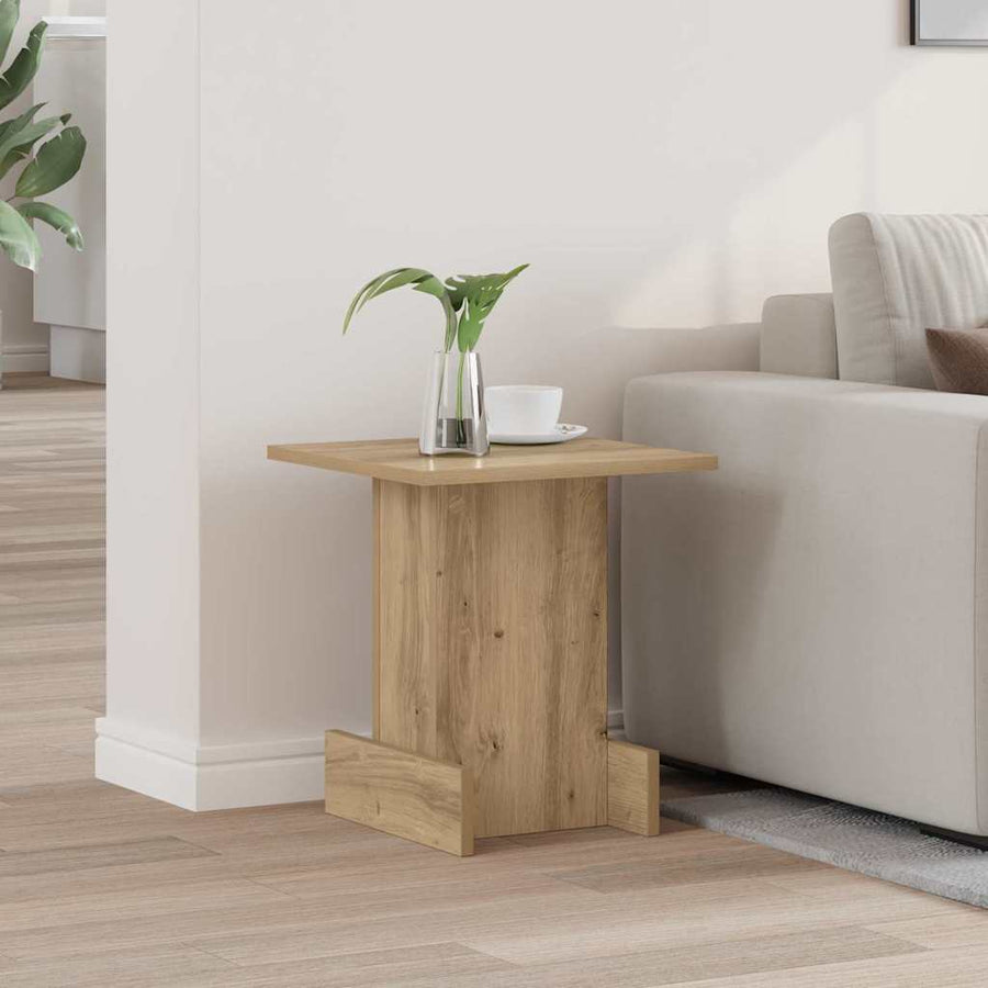 Bijzettafel Artisan Eiken 35,5 x 35 x 40 cm Bewerkt hout