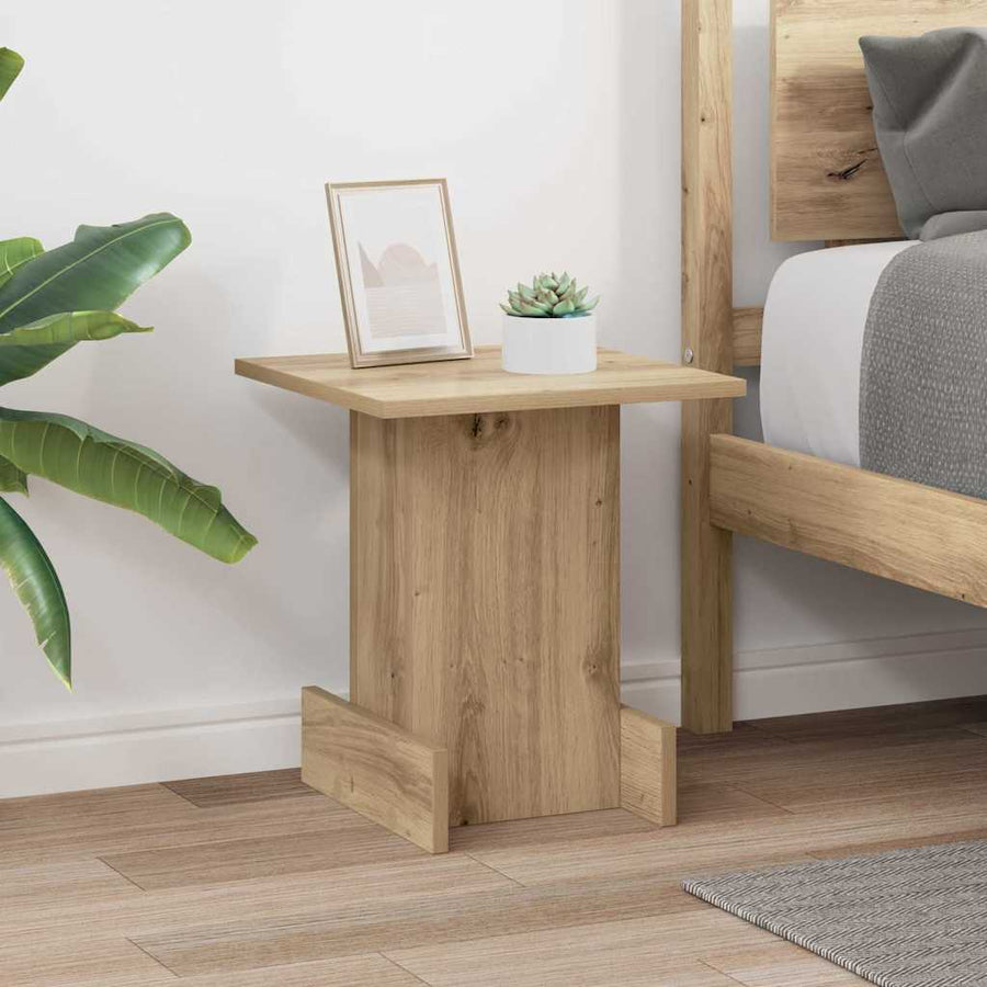 Bijzettafel Artisan Eiken 35,5 x 35 x 40 cm Bewerkt hout